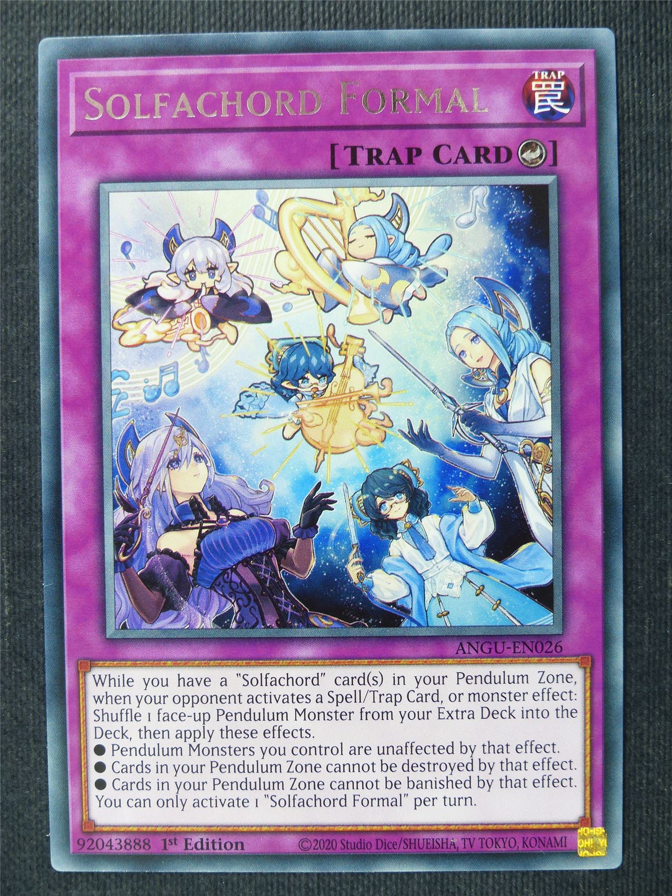 Solfachord Formal ANGU Rare - 1st ed Yugioh Cards #366