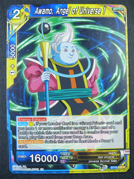 Awamo Angel of Universe 1 BT16 R - Dragon Bal Super Card #928