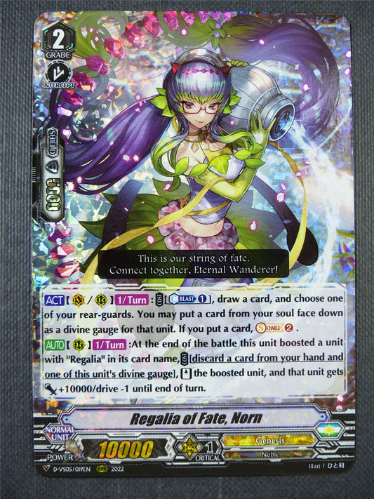 Regalia of Fate Norn D-VS05 RRR - Vanguard Card #7JF