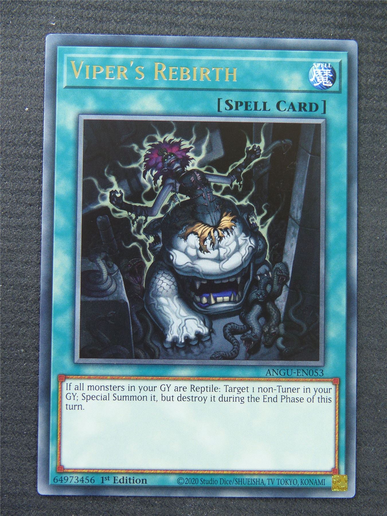 Vipers Rebirth ANGU Rare - 1st Edition - Yugioh Card #1OU