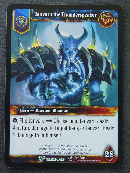 Janvaru The Thunderspeaker - Uncommon - Holo - World Of Warcraft #1LL