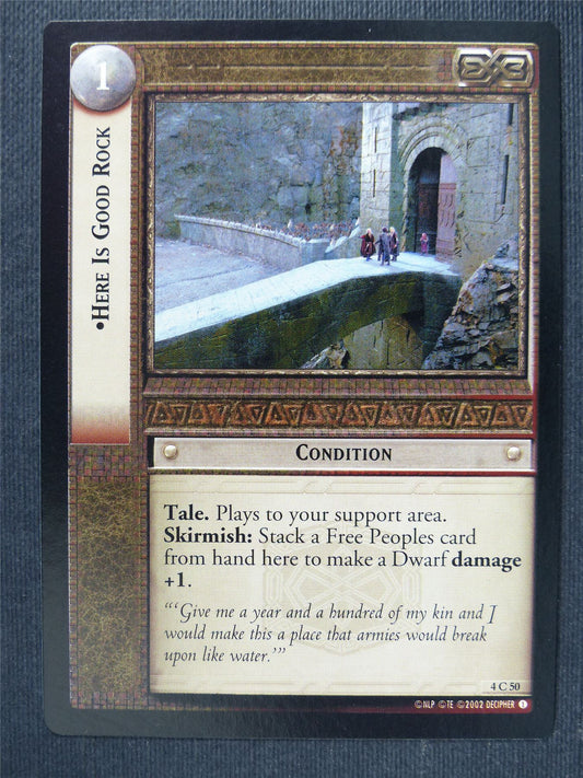 Here Is Good Rock 4 C 50 - LotR Cards #3MO