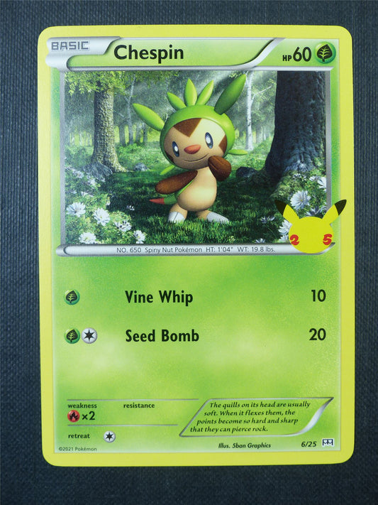 Chespin 6/25 McDonalds Promo - Pokemon Card #9QA