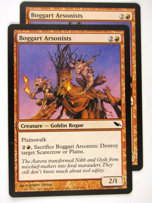 MTG Magic: the Gathering Cards: BOGGART ARSONISTS x2: SHM