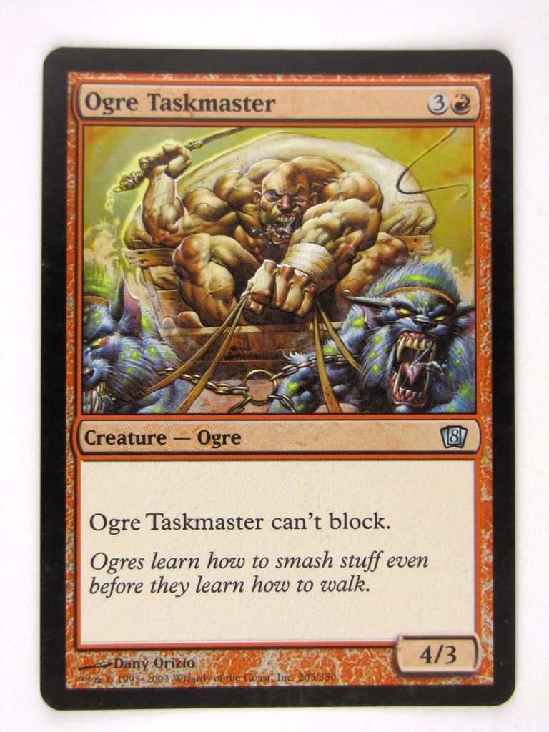 Mtg FOIL - OGRE TASKMASTER - played