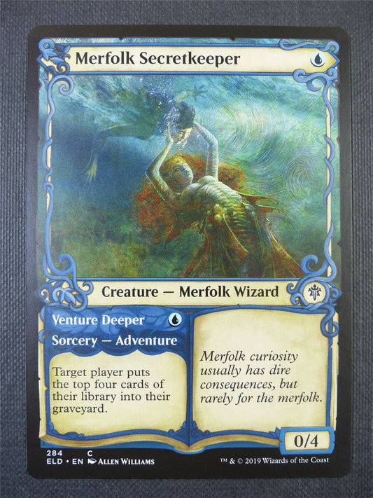 Merfolk Secretkeeper Showcase - Mtg Card #86V