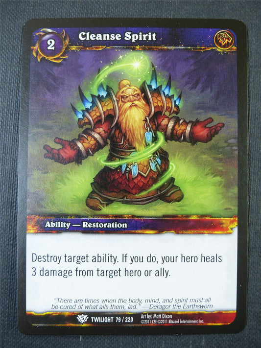 Cleanse Spirit 79/220 - WoW Card #14N