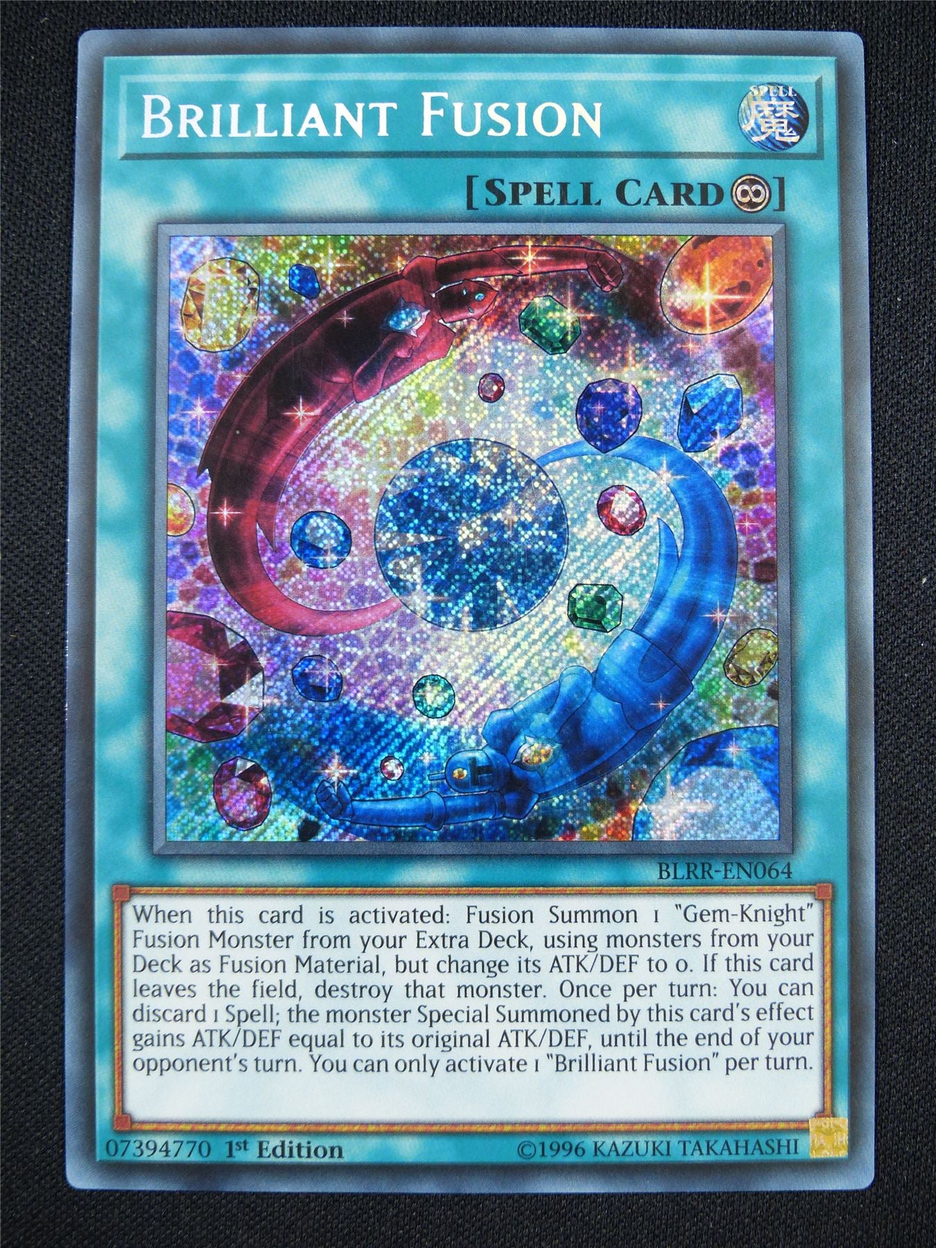 Brilliant Fusion BLRR Secret Rare - 1st ed Yugioh Card #12V