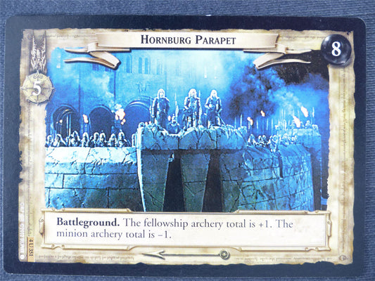 Hornburg Parapet 4 U 351 - played - LotR Cards #JT