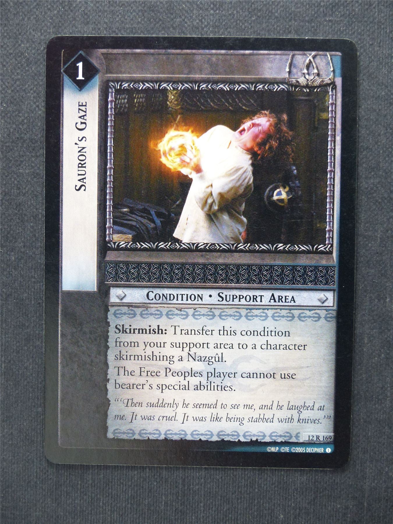 Sauron's Gaze 12 R 169 - LotR Cards #6U