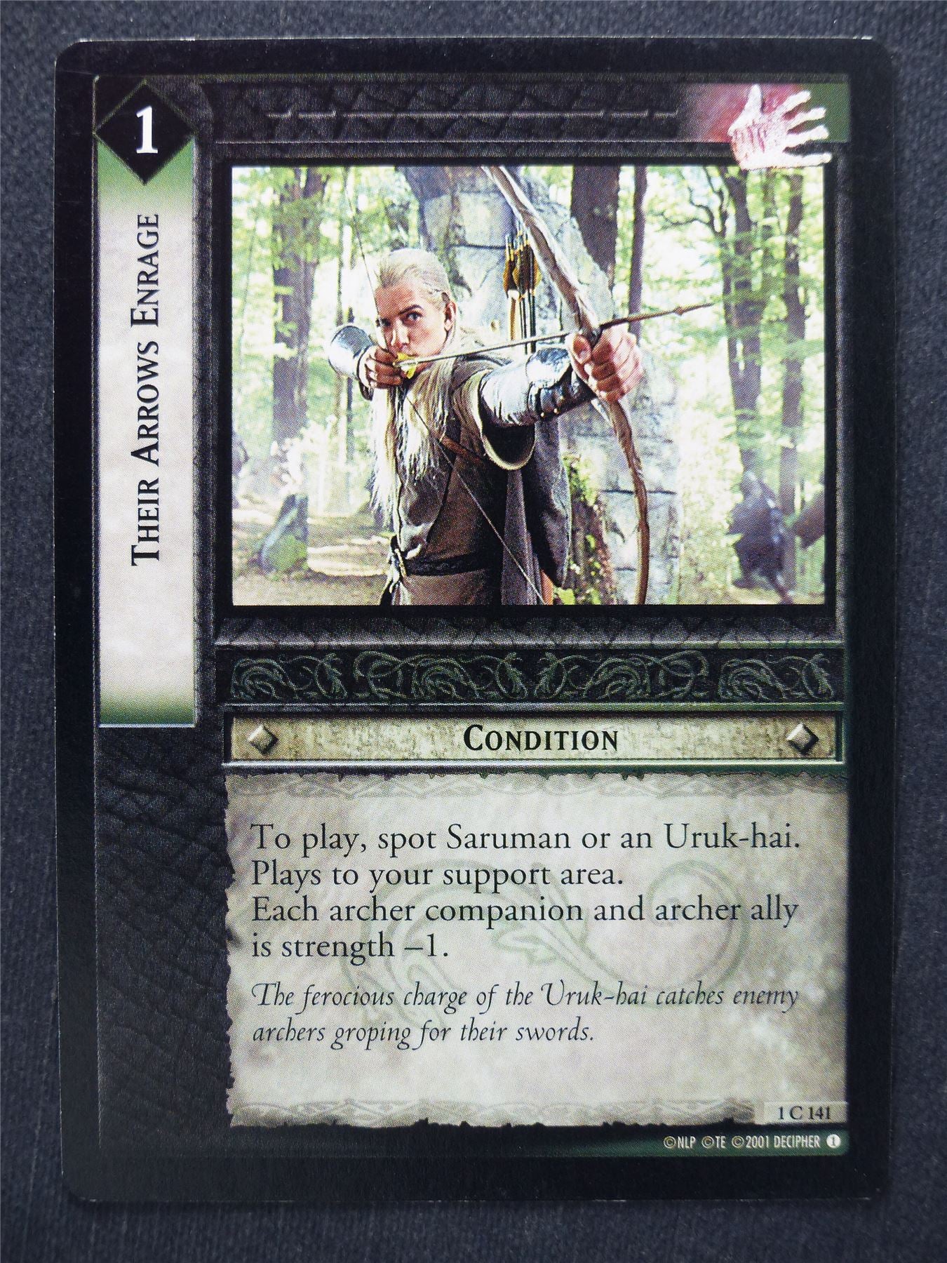 Their Arrows Enrage 1 C 141 - LotR Cards #SN