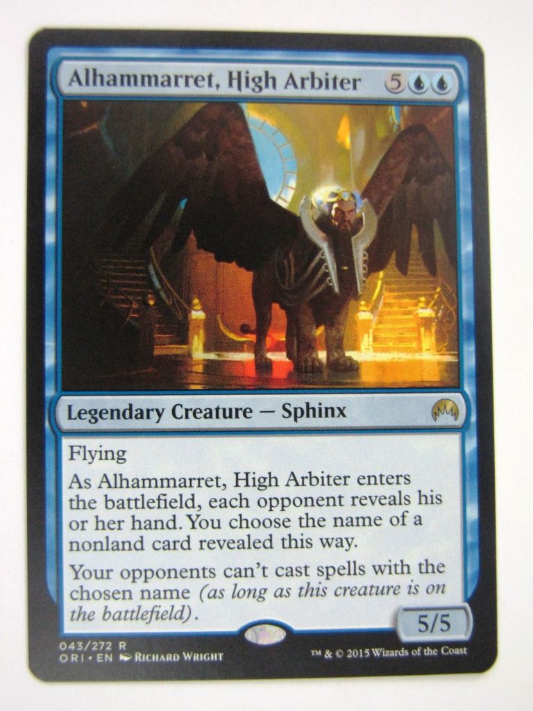 MTG Magic Played Cards: ALHAMARRET, HIGH ARBITER # 7C95