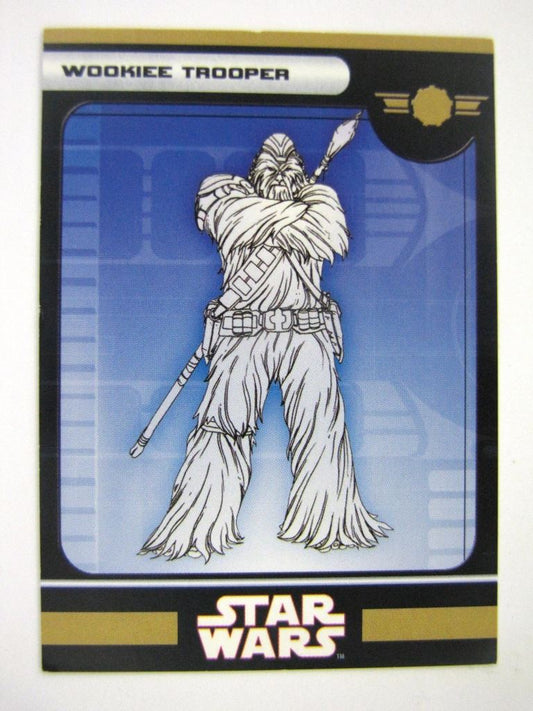 Star Wars Miniature Spare Cards: WOOKIE TROOPER # 11B3