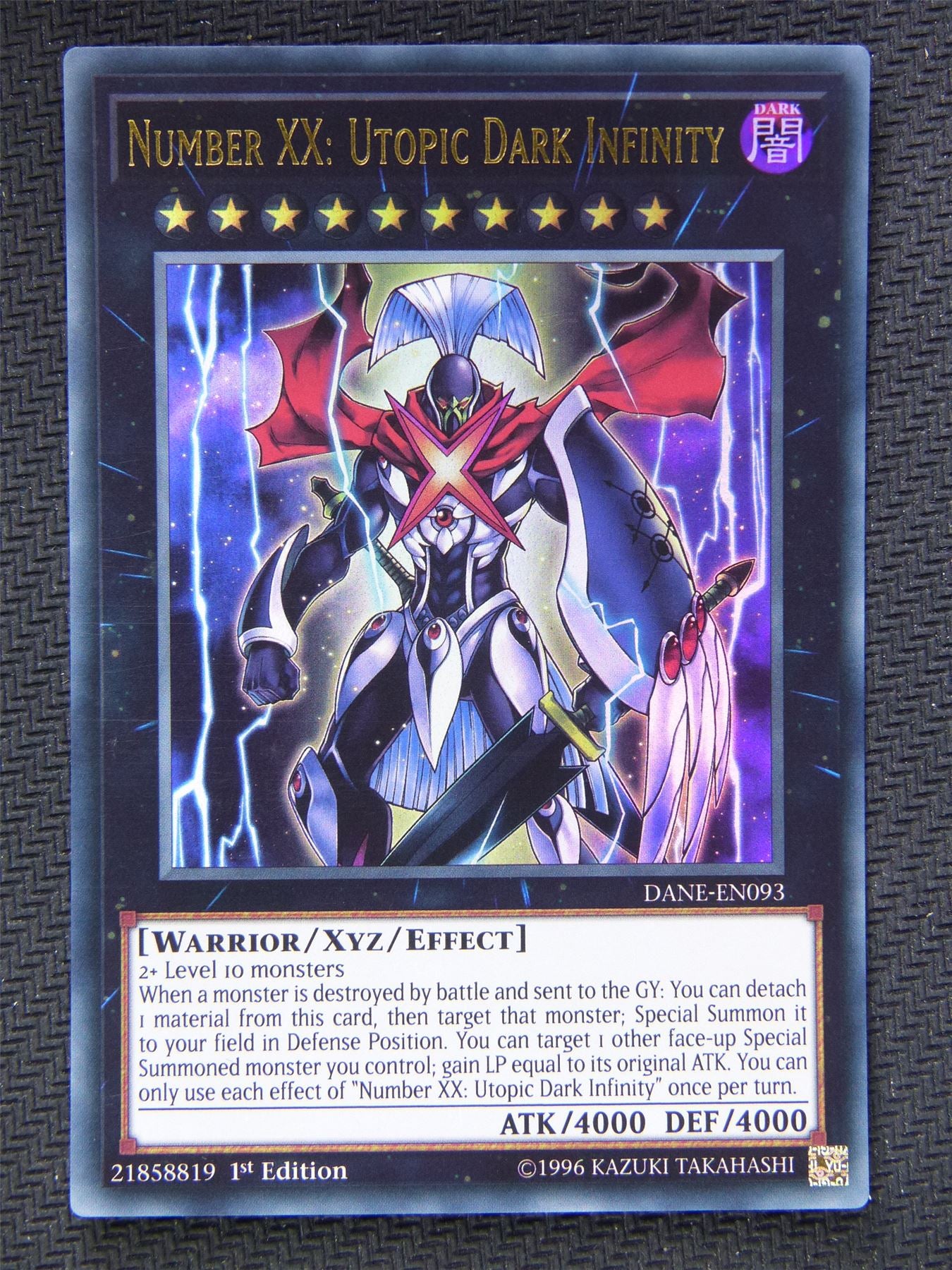 Yugioh Card - Ultra Rare - Number XX Utopic Dark Infininty DANE #5ZY