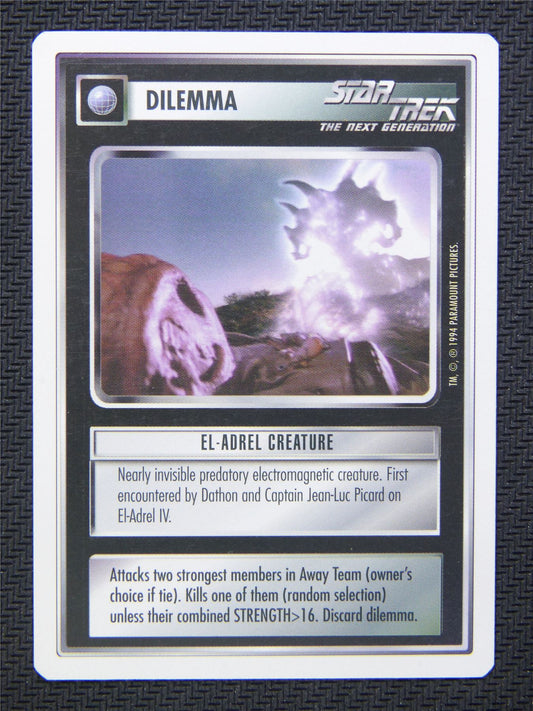 Dilemma El Adrel Creature - Star Trek CCG Next Gen #4XL