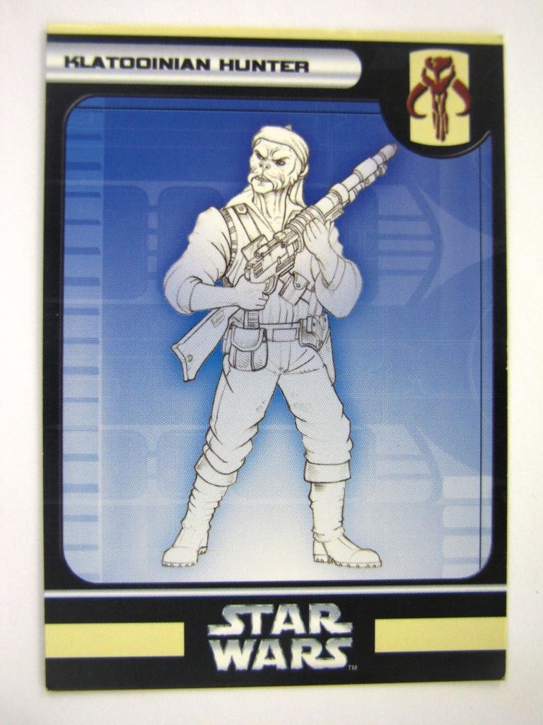 Star Wars Miniature Spare Cards: KLATOOINIAN HUNTER # 11B40