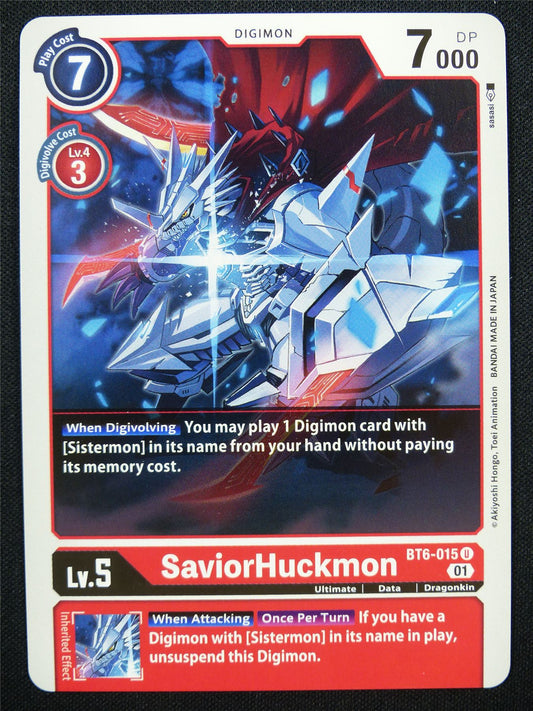 SaviorHuckmon BT6-015 U - Digimon Card #18Q