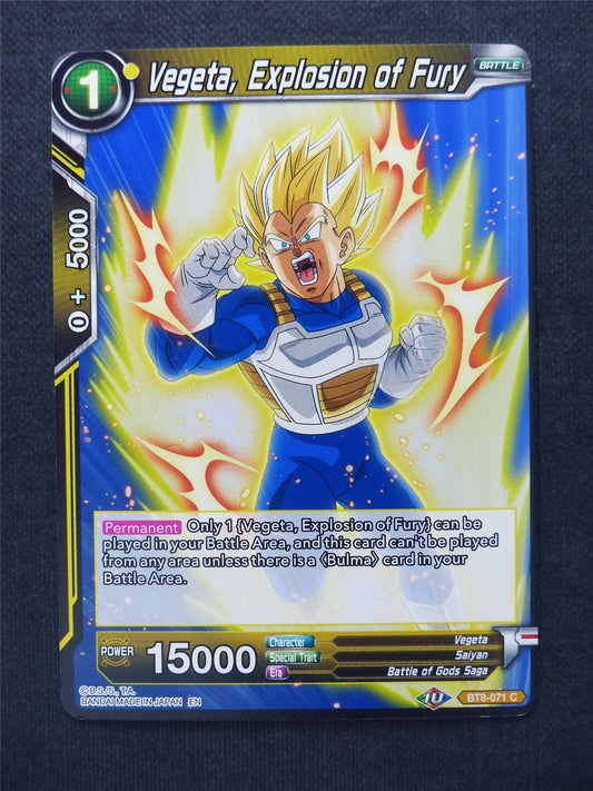 Vegeta Explosion of Fury - Dragon Ball Super Cards #Z7