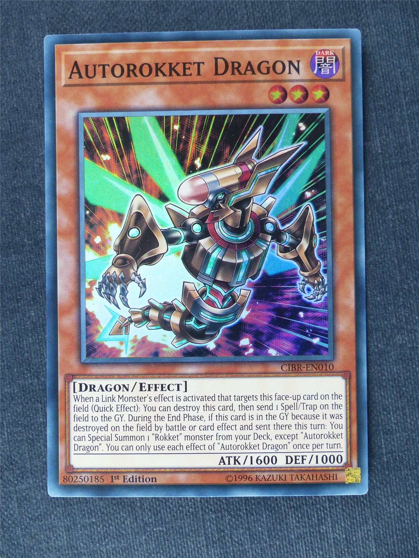 Autorokket Dragon CIBR Super Rare - 1st ed - Yugioh Cards #VB