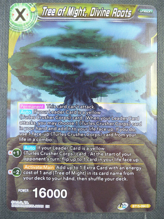 Tree of Might Divine Roots BT15 Foil - Dragon Bal Super Card #8XA