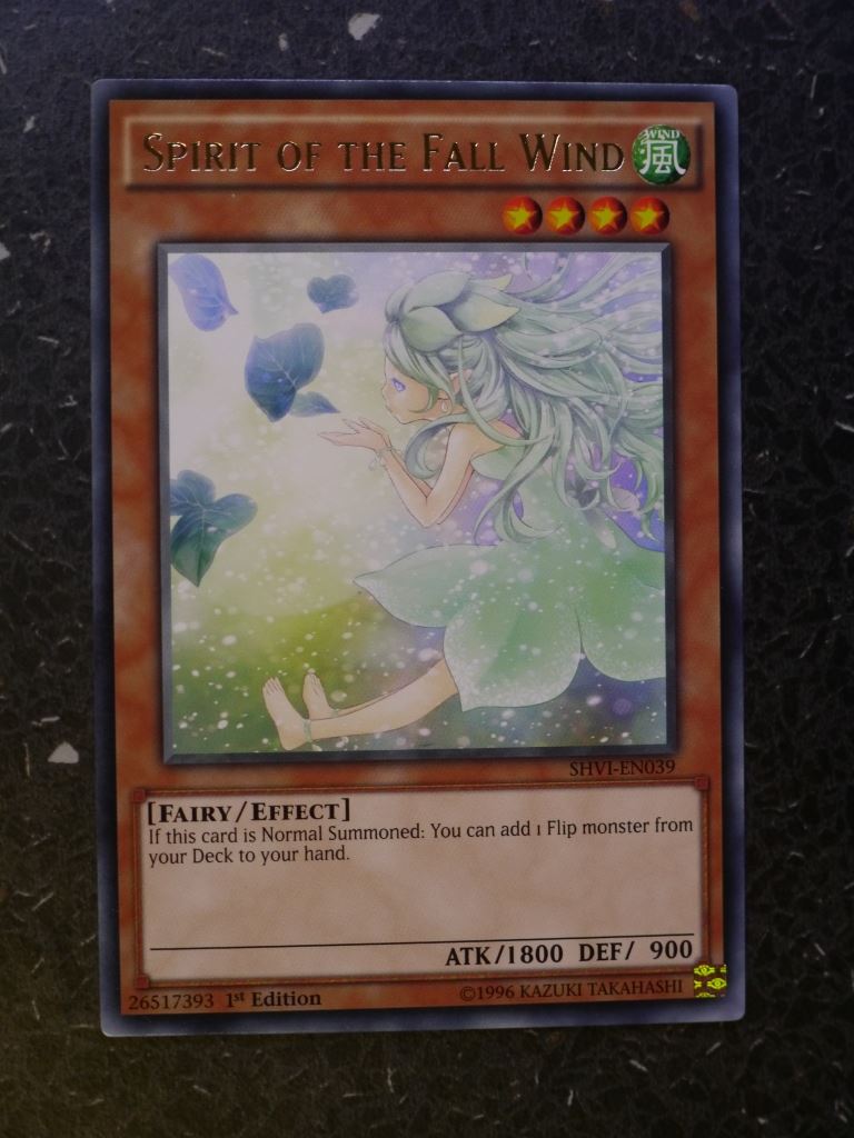 Yugioh Cards: SPIRIT OF THE FALL WIND SHVI RARE # 4B16