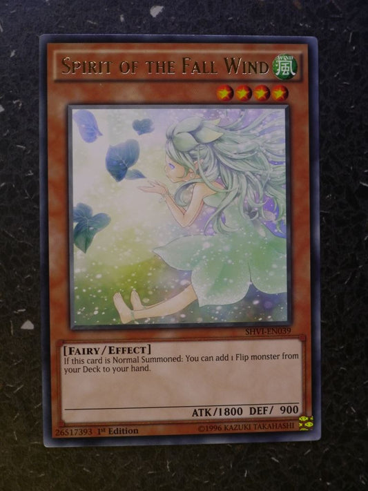 Yugioh Cards: SPIRIT OF THE FALL WIND SHVI RARE # 4B16