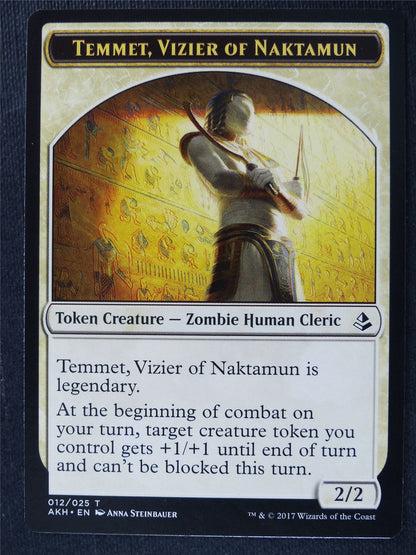 Temmet Vizier of Naktamun / Zombie Token - Mtg Magic Cards #1R3