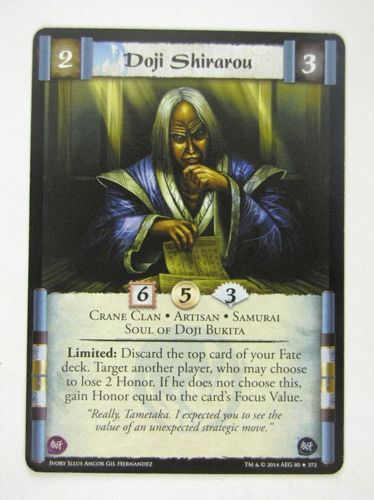 L5R Cards: Ivory: DOJI SHIRAROU # 14G38