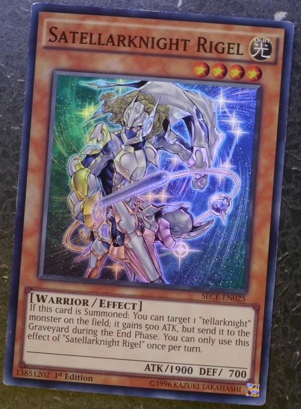 Yugioh Cards: SATELLARKNIGHT RIGEL SECE SUPER RARE # 2J47