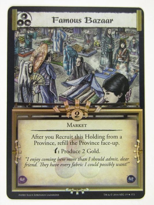 L5R Cards: Ivory: FAMOUS BAZAAR FOIL # 14F96