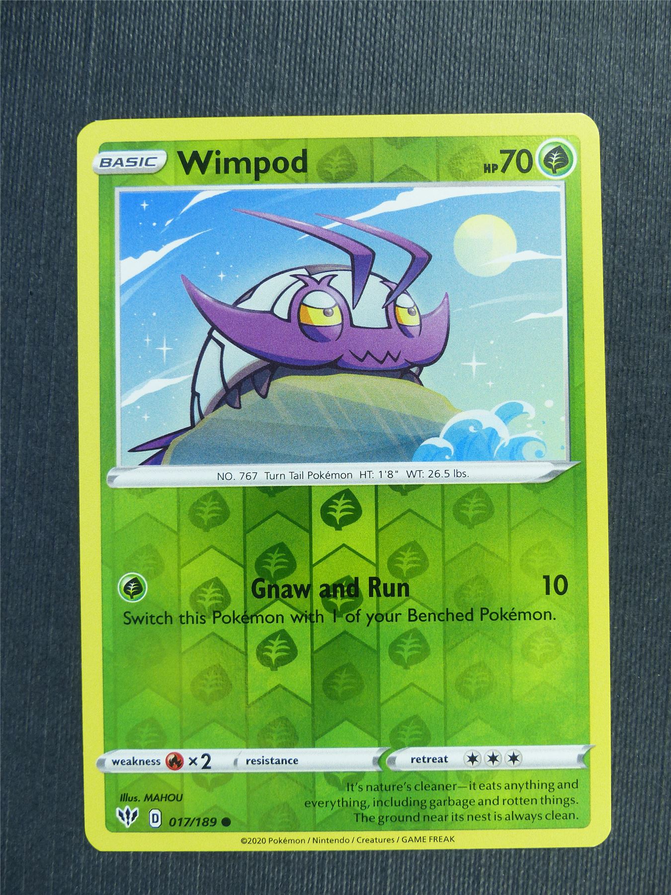 Wimpod 017/189  Reverse Holo - DAA - Pokemon Card #3BG