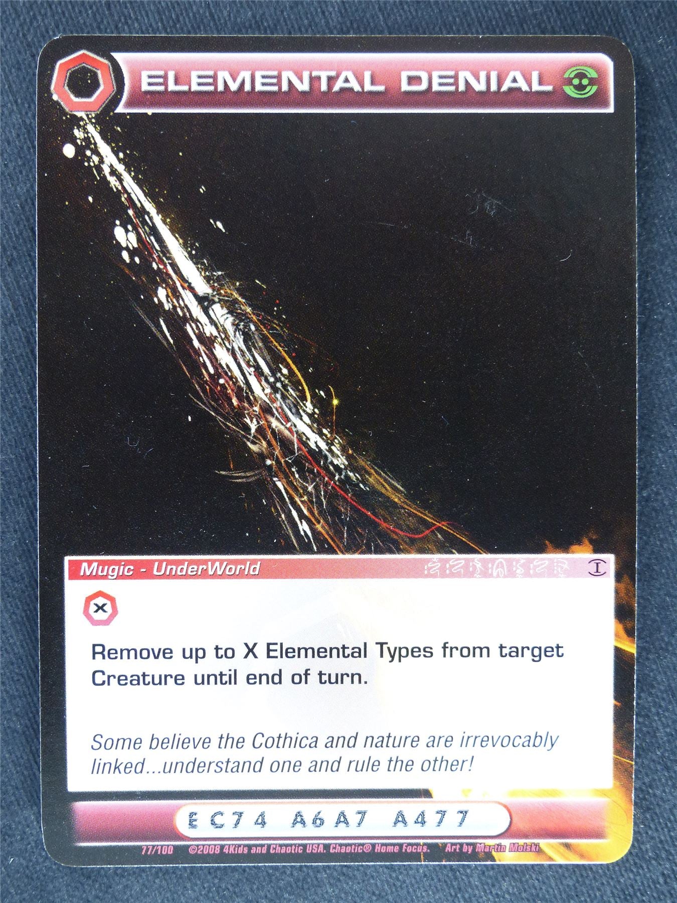 Elemental Denial 77/100 - Chaotic Cards #IB