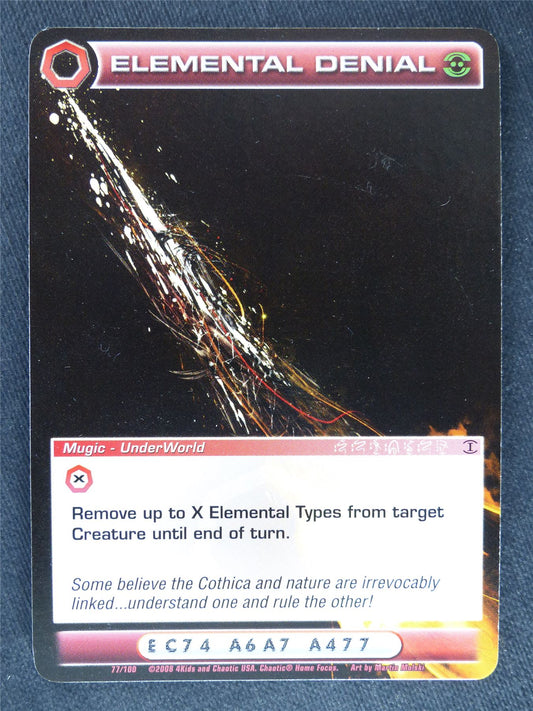 Elemental Denial 77/100 - Chaotic Cards #IB