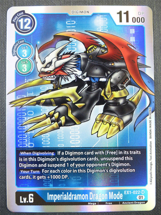 Imperialdramon Dragon Mode EX1-022 SR - Digimon Card #2ZX