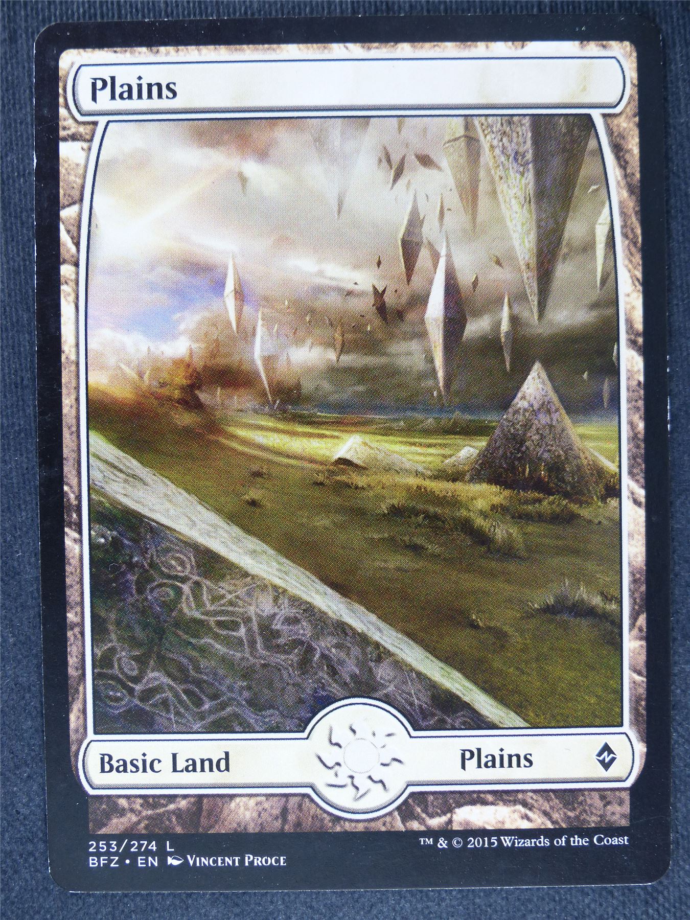 Plains Full Art 253/274 - Mtg Magic Cards #3C