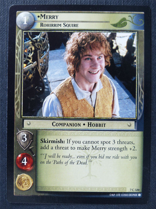 Merry 7 C 320 - LotR Card #3G7