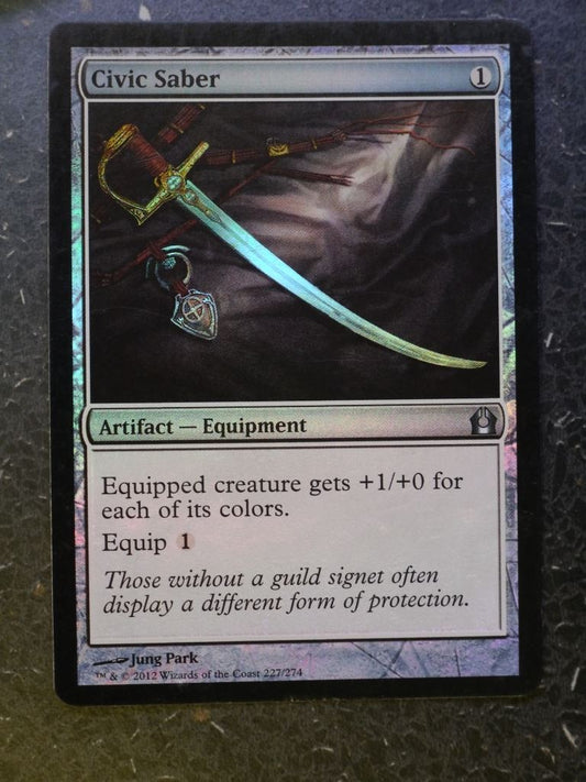 MTG Magic Cards: CIVIC SABER FOIL # 4H45
