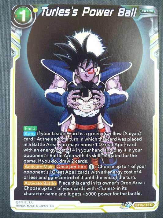 Turles's Power Ball BT15 Foil - Dragon Bal Super Card #8XK
