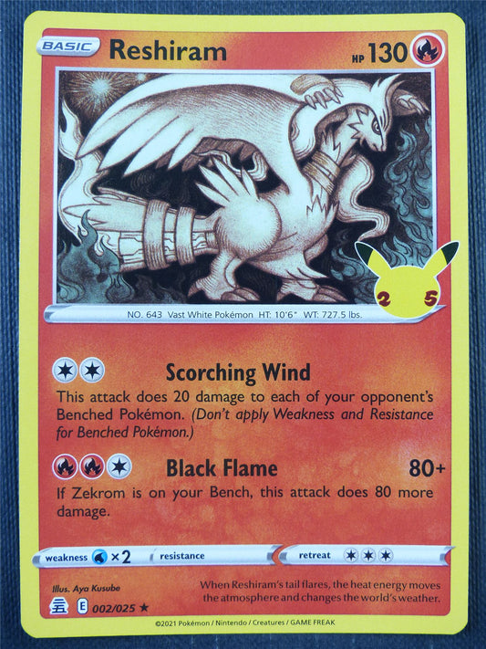 Reshiram 002/025 Holo - Pokemon Card #8W2