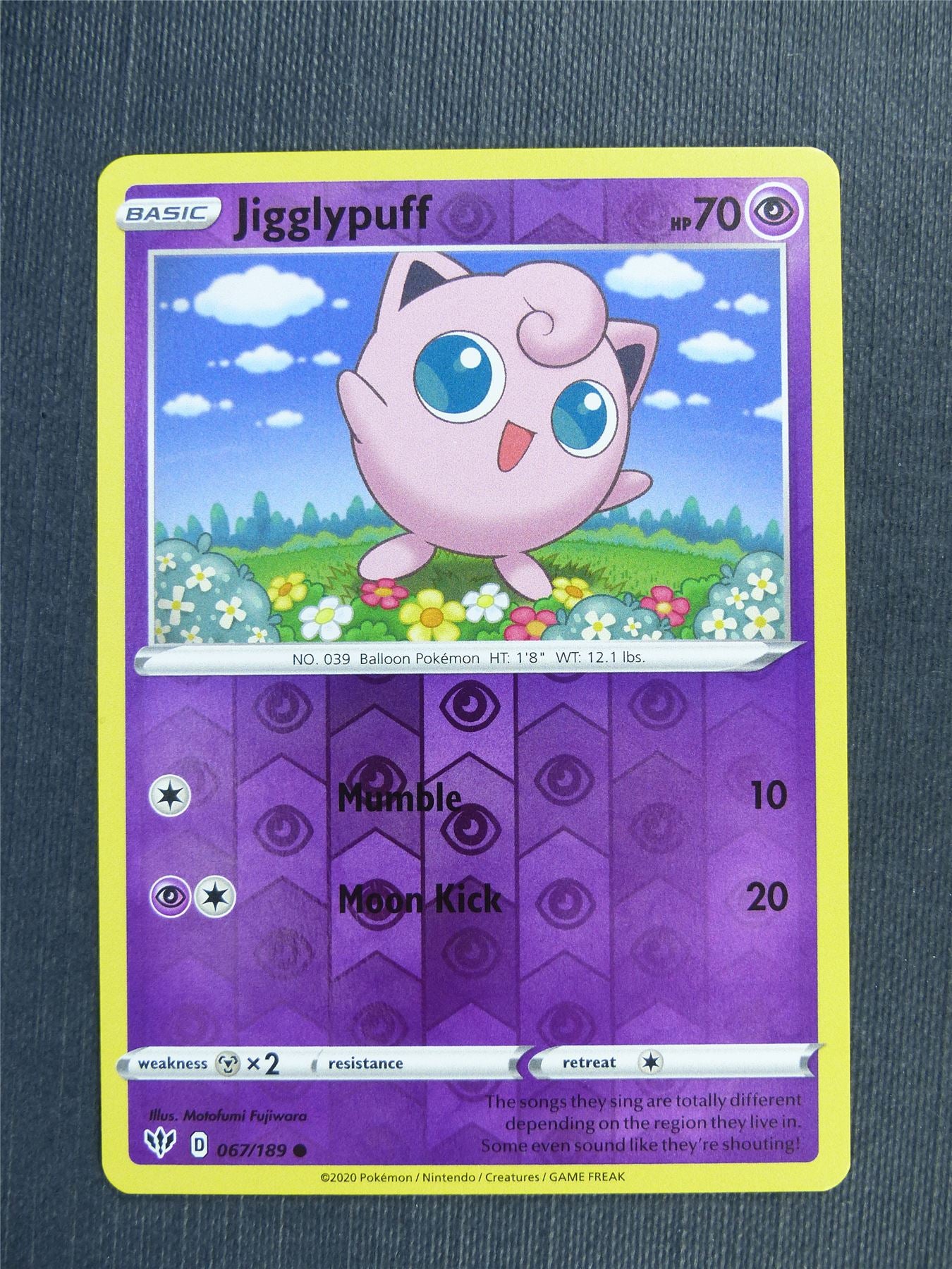 Jigglypuff 067/189  Reverse Holo - DAA - Pokemon Card #3BQ