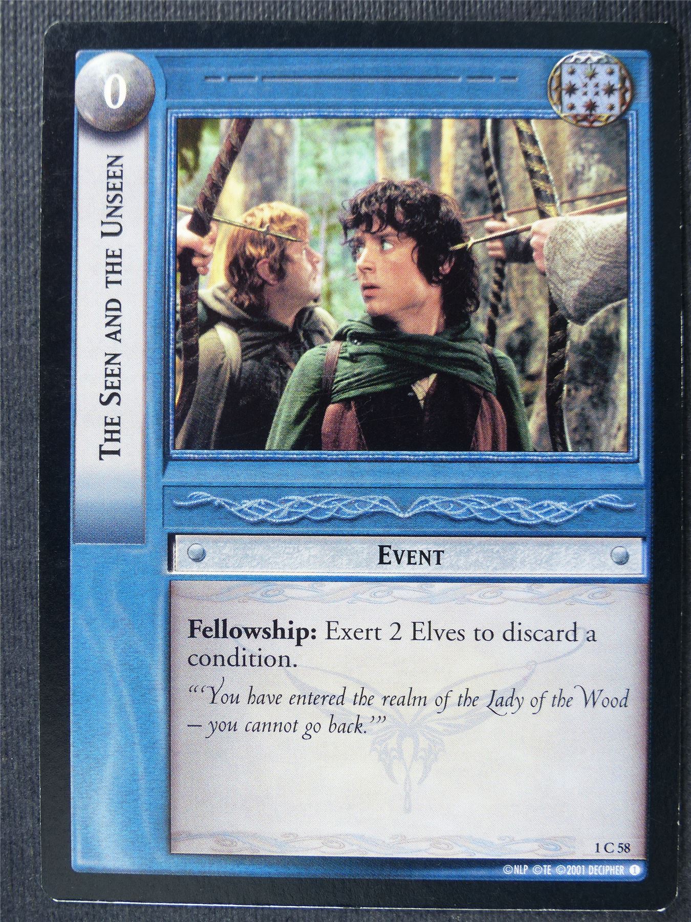 The Seen and the Unseen 1 C 58 - LotR Card #4AF