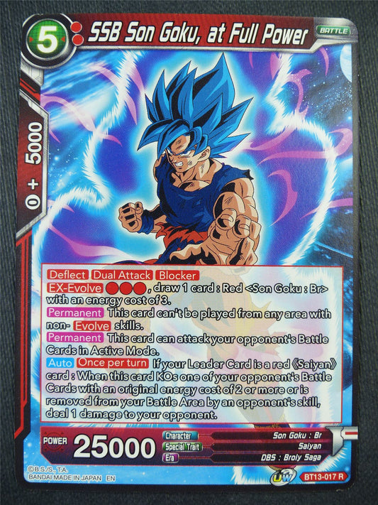 SSB Son Goku at Full Power BT13 R - Dragon Bal Super Card #93W
