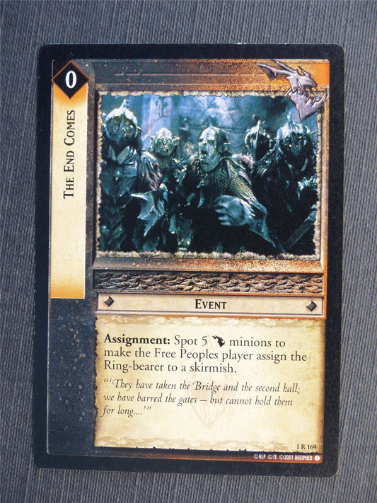 The End Comes 1 R 169 - LotR Cards #65C