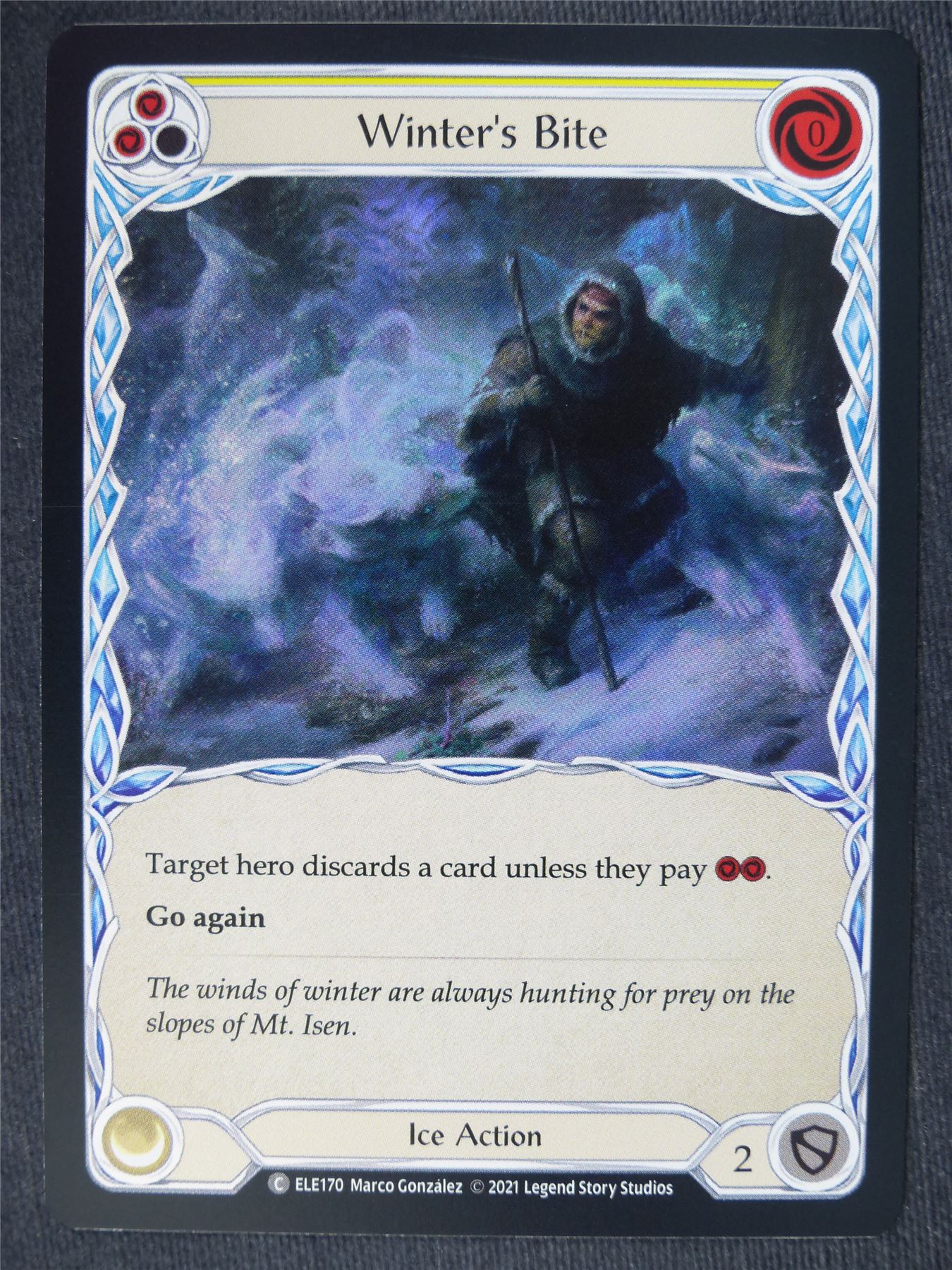 Winter's Bite C Foil Yellow - 1st Ed Tales of Aria - Flesh and Blood