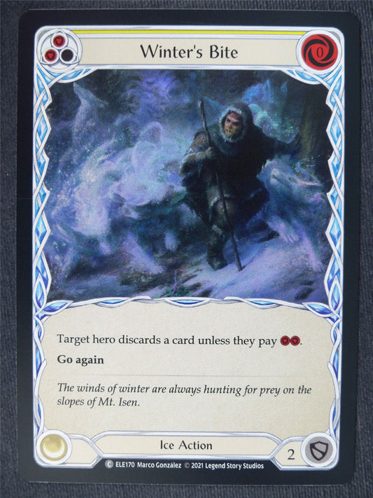 Winter's Bite C Foil Yellow - 1st Ed Tales of Aria - Flesh and Blood