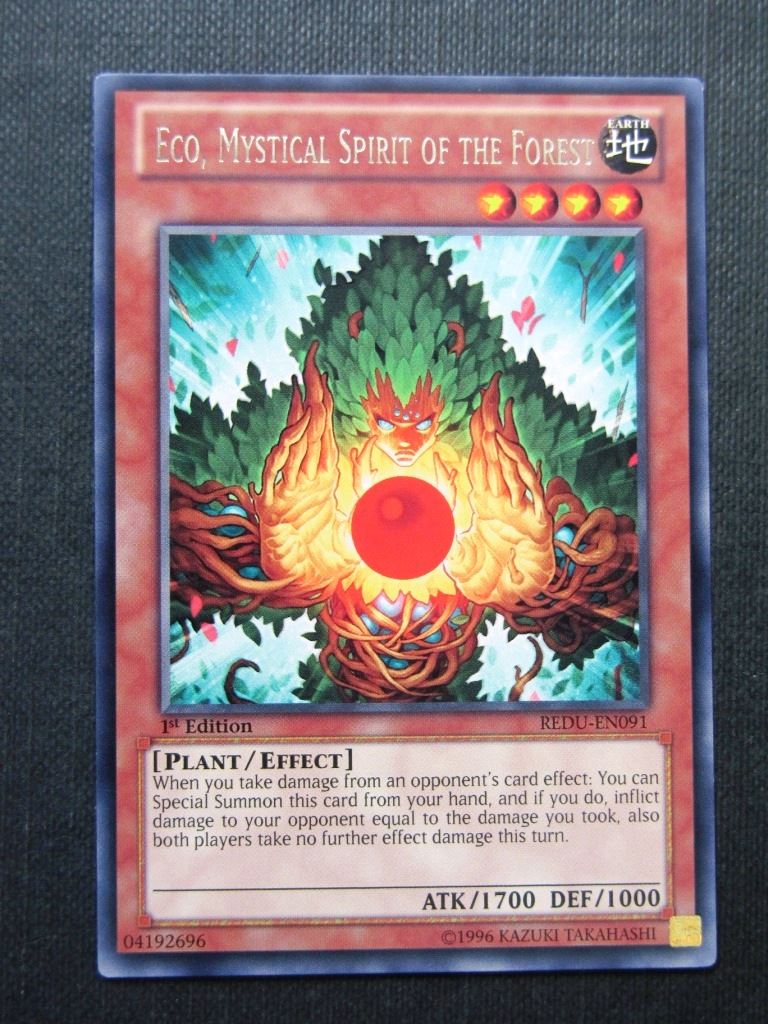 Eco Mystical Spirit of the Forest REDU Rare - 1st ed - Yugioh Cards #169