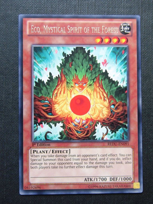 Eco Mystical Spirit of the Forest REDU Rare - 1st ed - Yugioh Cards #169