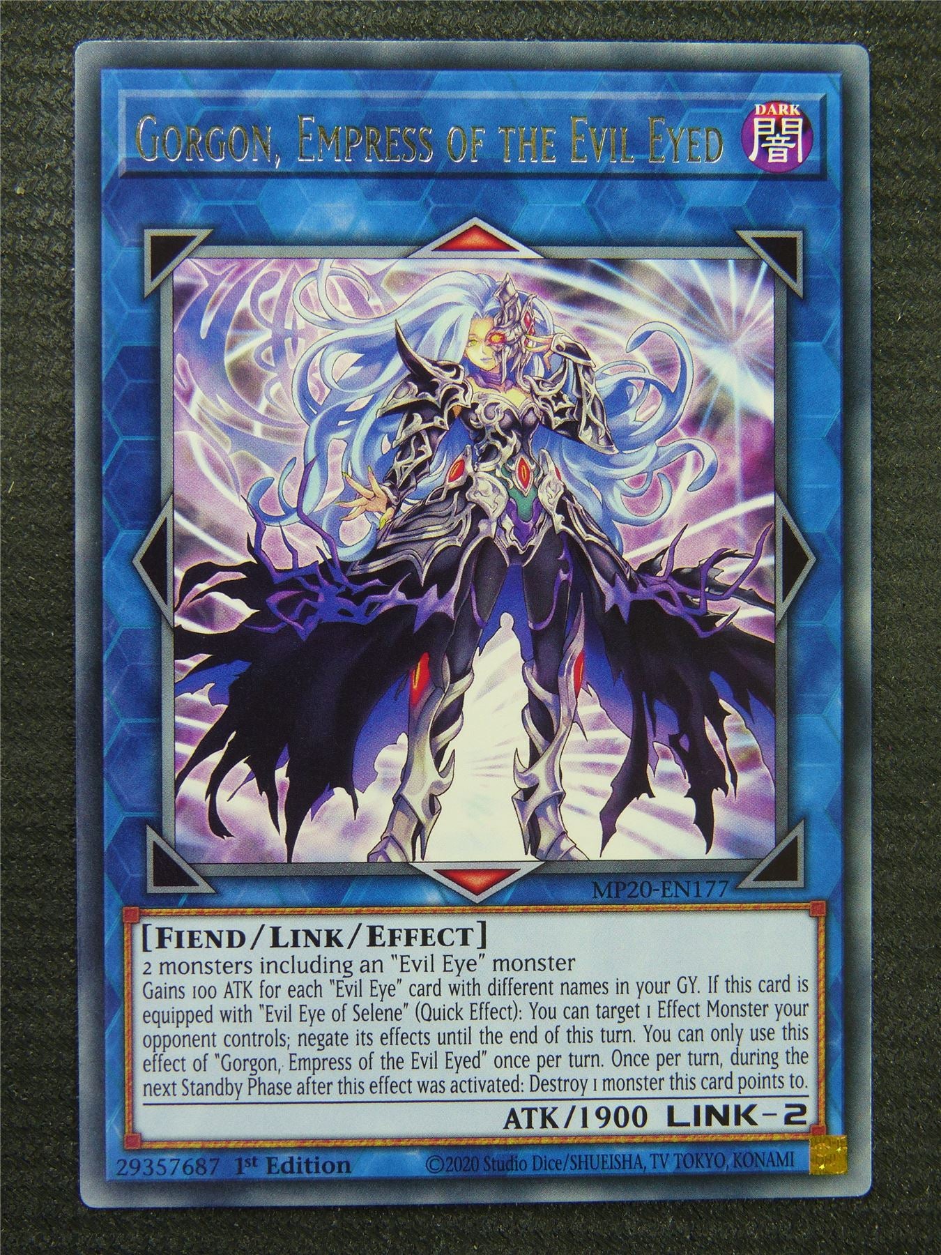 Gorgon Empress Of The Evil Eyed MP20 Rare - 1st ed - Yugioh Card #8SI