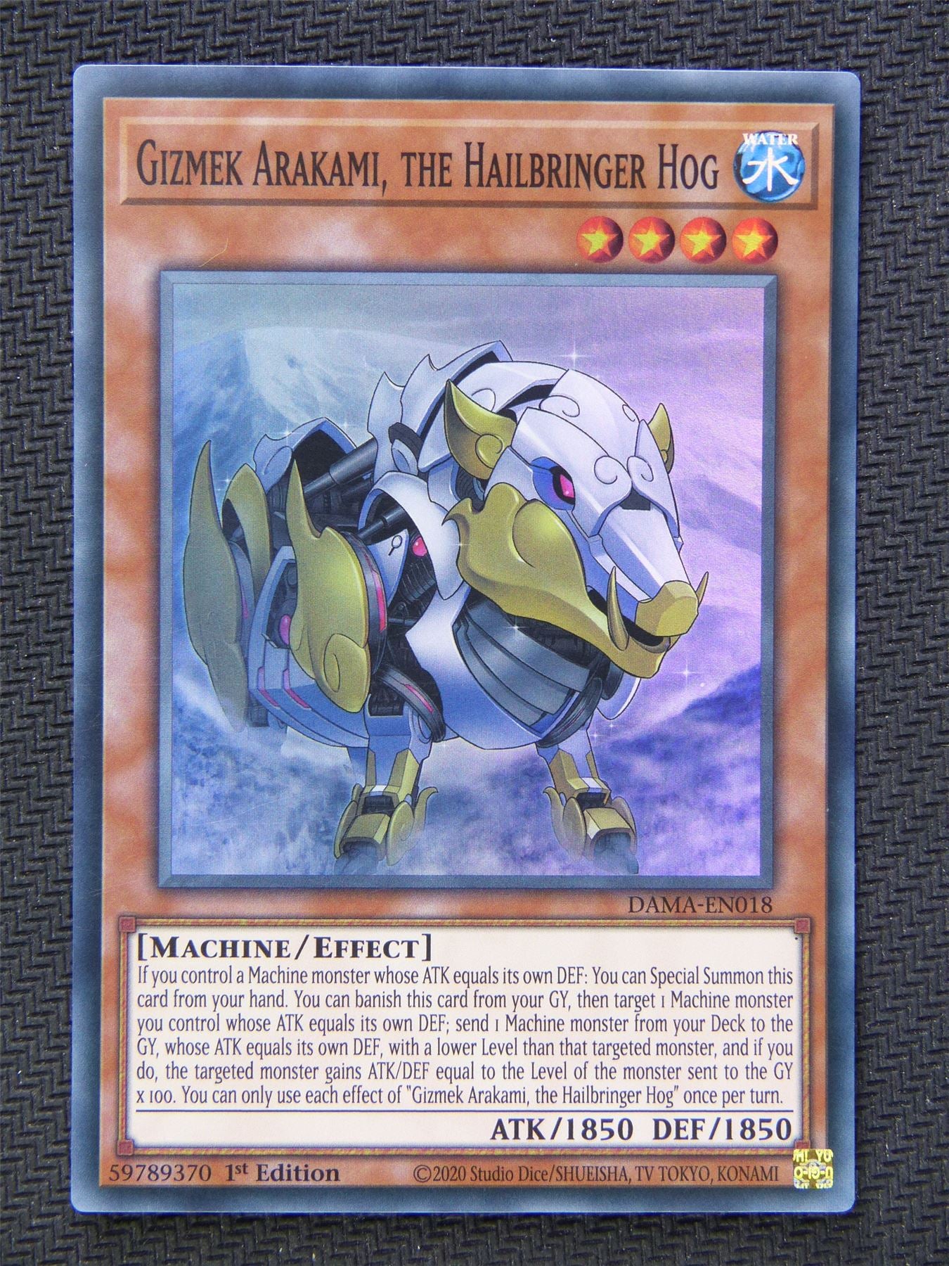 Gizmek Arakami Hailbringer Hog - Super Rare - Yugioh Card #5UX