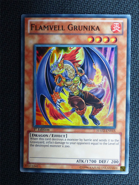 Flameval Grunika  - HA02 - Super Rare - Yugioh Card # 1H49